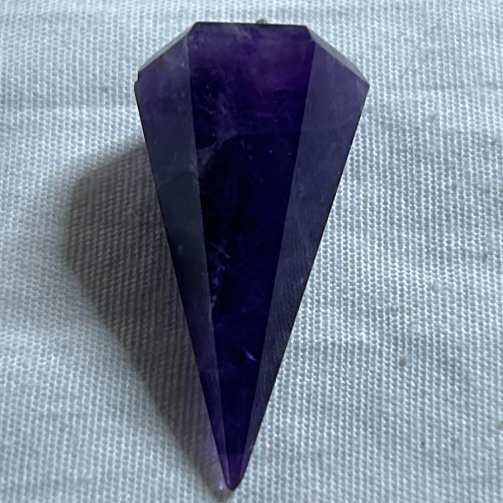 Amethyst pendulum pendant